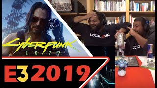 Cyberpunk 2077 Release Date Trailer w/Keanu Reeves Reaction! | E3 2019 Microsoft