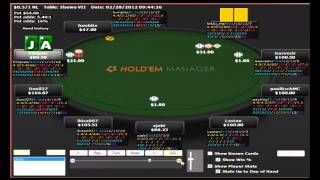 Die Hand der Woche 30: nl100 PokerStars Reg Filojoes "AJs" mit HUD