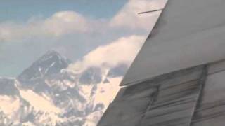 A Turbulent Flight Over Mount Everest