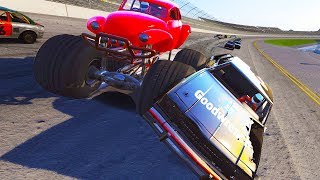 MONSTER TRUCK NASCAR MADNESS AT TALLADEGA! - Next Car Game Wreckfest Monster Truck Mod