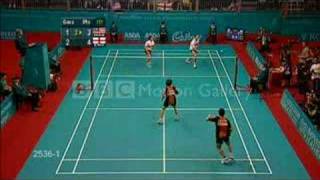 LONG RALLY - Mixed Doubles Badminton - England vs. Malaysia