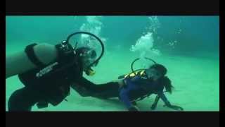 Teenage Girls in Underwater Adventures at Bahamas