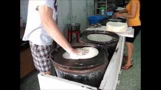 The Making of Chinese Spring Roll skin / Spring Roll Wrapper / Popiah Skin