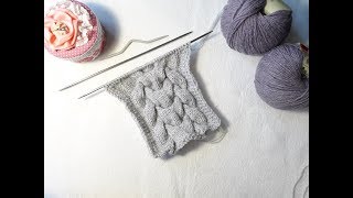 #вязаниеспицами #косаспицами Как связать узор "Королевская коса" спицами / подробный мастер-класс