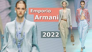 Emporio Armani мода в Милане весна-лето 2022 / Трендовая одежда и обувь