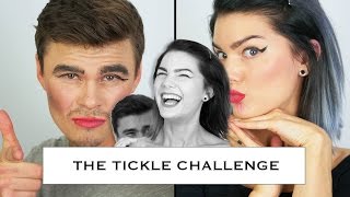 Boyfriend Makeup Tickle Challenge (I HATE Being Tickled)