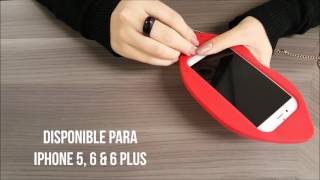 Funda 3D Labios con correa - Jyx Accesorios