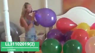 (155) Balloons sit to pop and inflates by Alissa