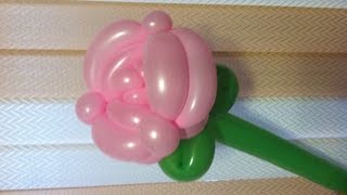Цветок Роза из воздушных шаров ШДМ / ROSE OF BALLOONS