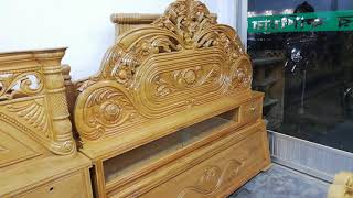 সেগুন কাঠের খাটের দাম।Segon Wooden Bed Price Bedroom Furniture Wood Bed Design