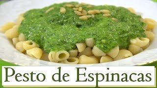 Pesto de Espinacas. Las Recetas del Hortelano