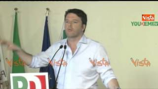 RENZI: SALVINI E LANDINI SOPRAMMOBILI DA TALK SHOW
