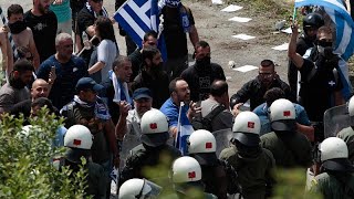 Eπεισόδια στη συγκέντρωση κατά της συμφωνίας στις Πρέσπες …