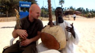 With Kora player from Mali Djali Baba