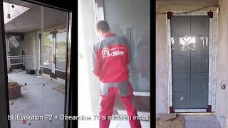 Montaj tamplarie PVC Salamander bluEvolution 92 si Streamline 76 cu sticla cu incizii