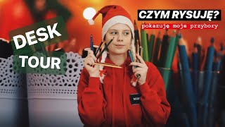 CZYM RYSUJĘ? - MOJE PRZYBORY // DESK TOUR | DISPARO SCATTI