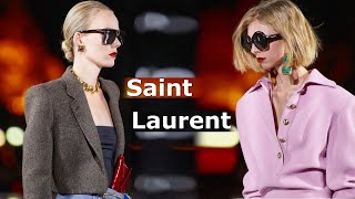 Saint Laurent мода весна-лето 2022 в Париже | Стильная одежда и аксессуары