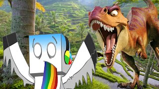 Misterio en Minecraft - Dinosaurio en las cuevas!? WTF! - Huevalandia #2 - Minecraft PC