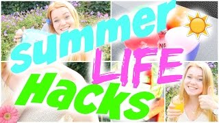 SUMMER LIFE HACKS um den SOMMER zu ÜBERLEBEN + OUTTAKES