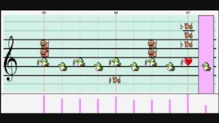 Zelda Ocarina of Time - Kokiri Forest - Mario Paint Composer