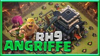 Die besten 5 Angriffsstrategien auf Rathaus 9 | Rh 9 Angriffe | Clash of Clans deutsch