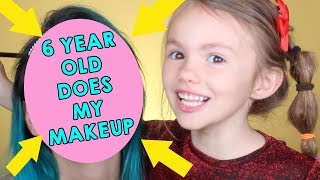 6 YEAR OLD DOES MY MAKEUP