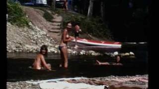 Camping and swimming in Dordogne 1976