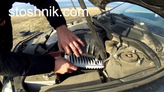 Как заменить воздушный фильтр ТОЙОТА КАМРИ 08 / HOW TO REPLACE AIR FILTER TOYOTA CAMRY