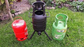 ? Terrassenofen aus Gasflasche selber bauen - Outdoor Ofen - Feuertonne