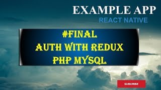 #Final Example App | Auth React Native