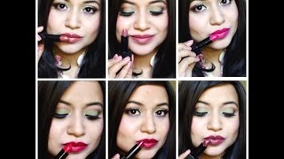 7 SHADES  OF NYKAA SO MATTE  LIPSTICK SWATCHES + REVIEW | INDIAN BEAUTY