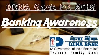 Banking Awareness For Dena Bank PO 2018 Exam || Important For All Bank Exams 2018