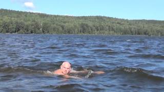 Клуб Моржей "БЕЛЫЙ МЕДВЕДЬ". Заплыв "Домик Рыбака" - о. Ельничный.