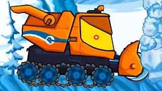 Car Eats Car 3 - СНЕГОУБОРЩИК в Машина ест машину с Кидом #69 Танкоминатор победил босса на мк