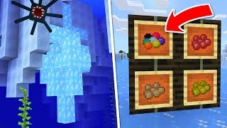 НОВЫЙ БЛОК - СИНИЙ ЛЁД! +ИКРА РЫБ | ОБЗОР НА MINECRAFT POCKET EDITION / MCPE