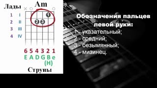 Схемы аккордов. Для начинающих. Как читать