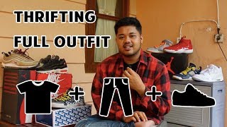 THRIFTING full outfit di jakarta