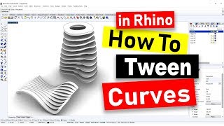 Tween Curves Command (2019): Rhino 3D CAD Technique #21 (2019)