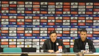 Montella risponde a un giornalista: “Dove pensavi arrivasse il Milan con questa rosa?