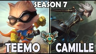 Best Teemo Korea vs Camille TOP Ranked Master Season 7