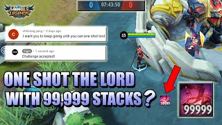 HOW LONG IT TAKES TO REACH 99,999 STACKS WITH CECILION ? MLBB