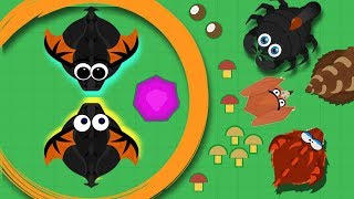 MOPE.IO / BLACK DRAGON EATS LAND MONSTER / NICE GAMEPLAY