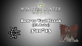 [MHW] Bow vs Vaal Hazak - TA Rules - 3'10"13