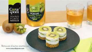 Cheesecake salé au kiwi  - Cœur de Pom' - tuto recette dessert