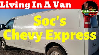 Solo Woman Living in a Van | Van Tour: Socrates' Chevy Express