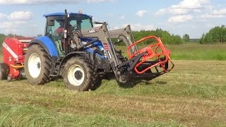 Prasowanie Siana 2016 New Holland T5.95 Metal Fach Z-562 Podkarpacie