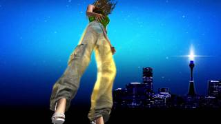 Virtual girl Sadie dancing space Hip-Hop. Animated clip, Daz3D, Poser8. iClone 4 animation