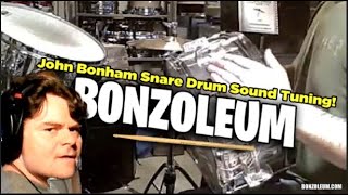 THE JOHN BONHAM SNARE DRUM SOUND TUNING