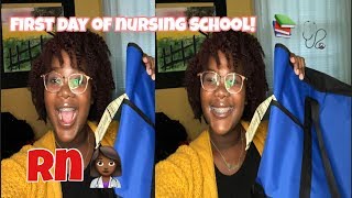 My First Day of Nursing School!!!|| ADN RN|| Vlog