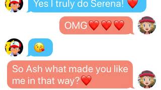 Ash texts Serena